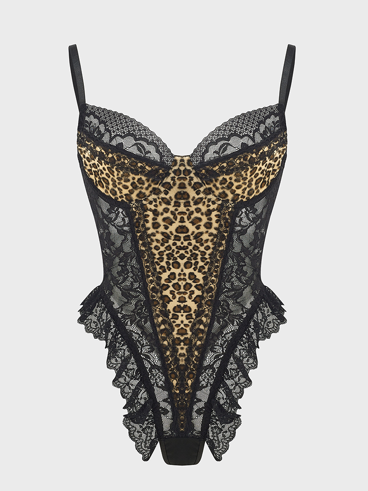 Body sexy in pizzo con motivo  - Shapewear Bodysuit Firm recensione e prezzo